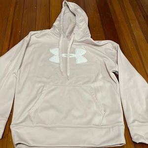 Pale pink under armour sweatshirt
